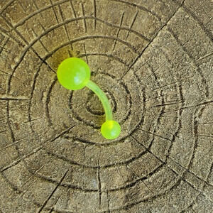 COPY - 16g glow in the dark belly ring